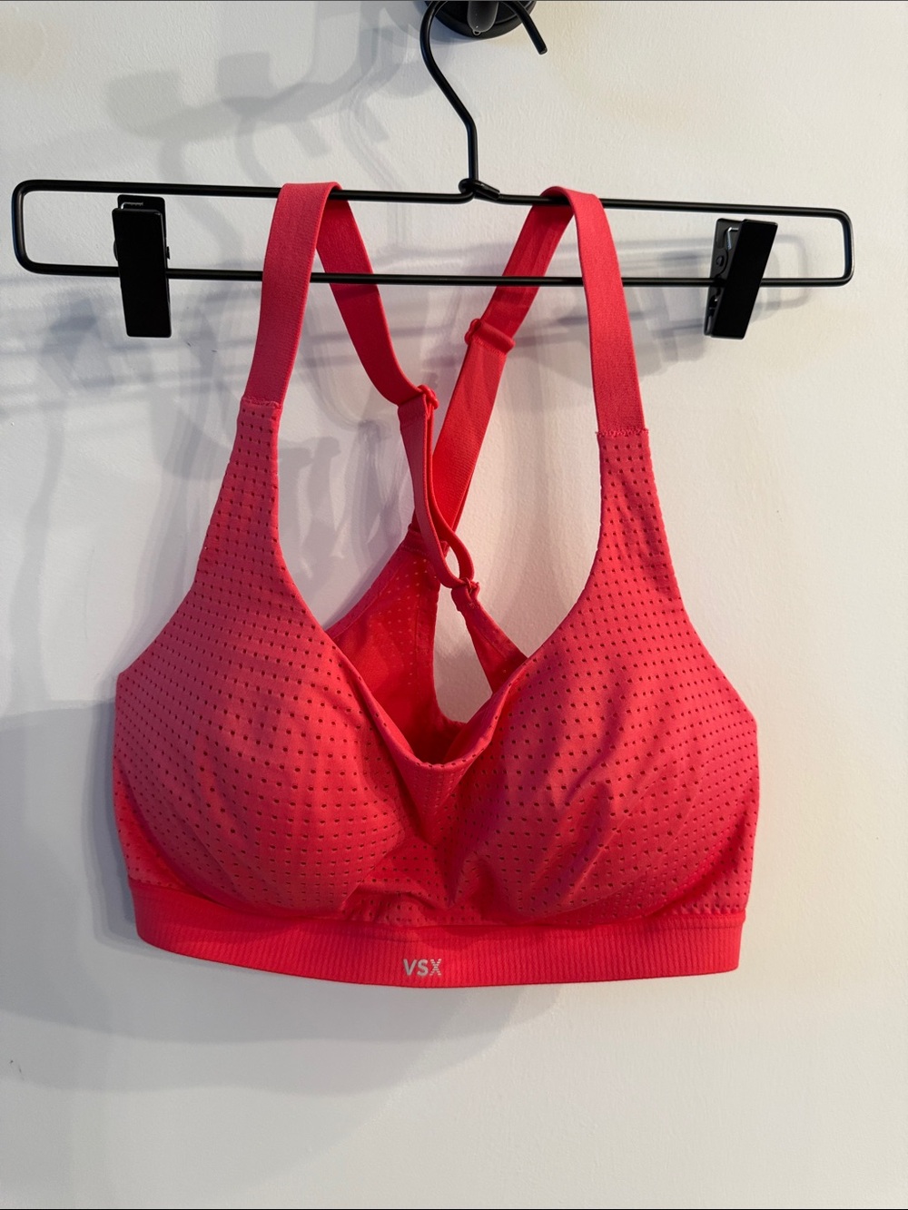 VSX Coral Pink red Lightweight Mesh Sports Bra